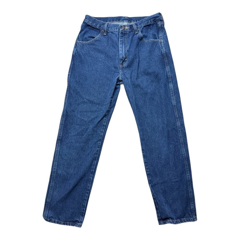 Vintage 1990s Rustler Men’s Jeans 32x30 Straight Leg Heavy 100% Cotton Denim
